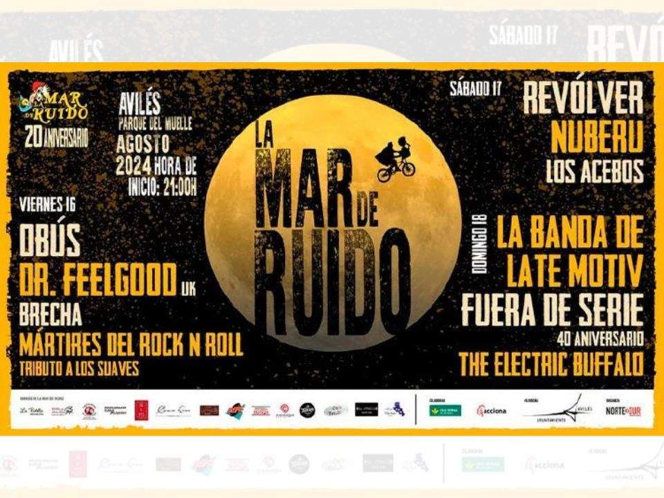 Cartel La Mar de Ruido 2024.
La Mar de Ruido.
Ayuntamiento de Avilés